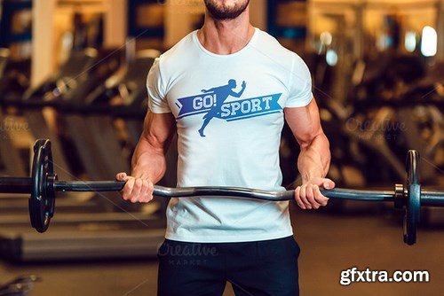 CM - Sport T-shirt Mock-Up 440118