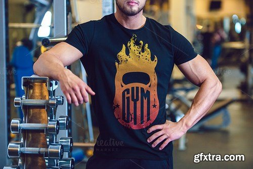 CM - Sport T-shirt Mock-Up 440118