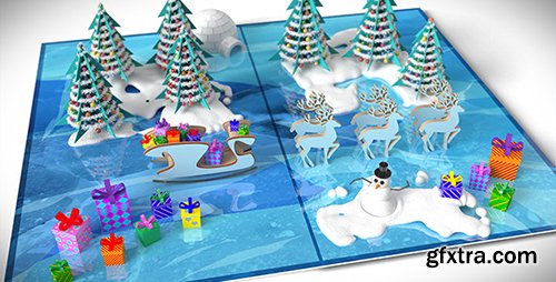 Videohive Christmas Pop-Up Card 9559192