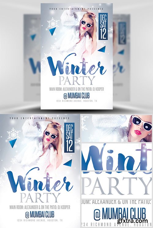 Winter Party Flyer Template Winter Party Flyer Template