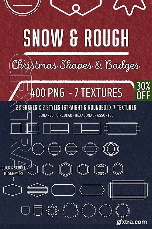 CM - Snow & Rough Badges and Shapes 466563