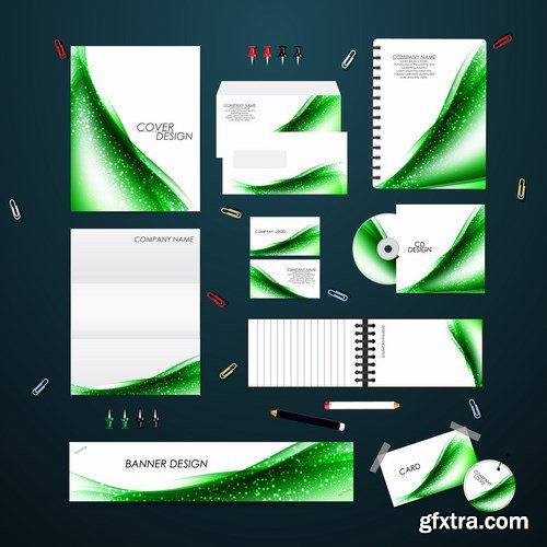 Stationery template design set - 25 EPS