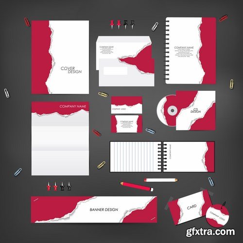 Stationery template design set - 25 EPS