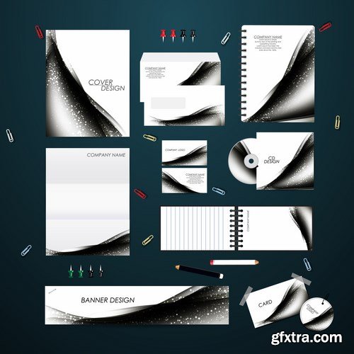 Stationery template design set - 25 EPS