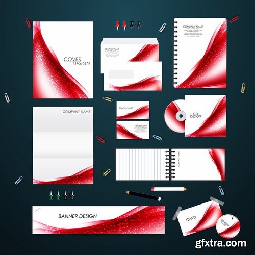 Stationery template design set - 25 EPS