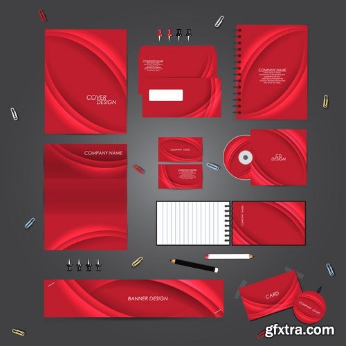 Stationery template design set - 25 EPS