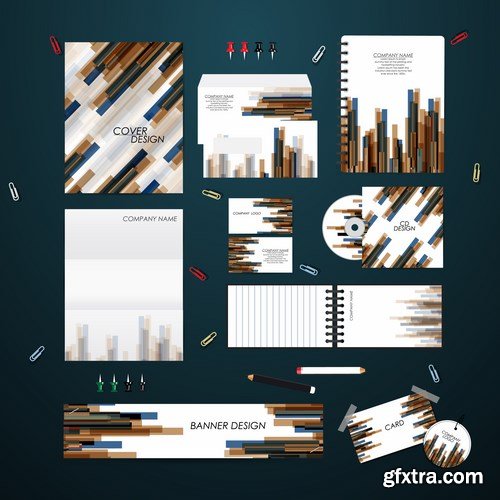 Stationery template design set - 25 EPS