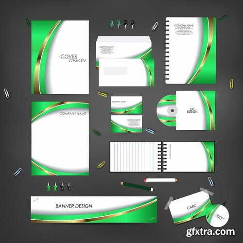 Stationery template design set - 25 EPS