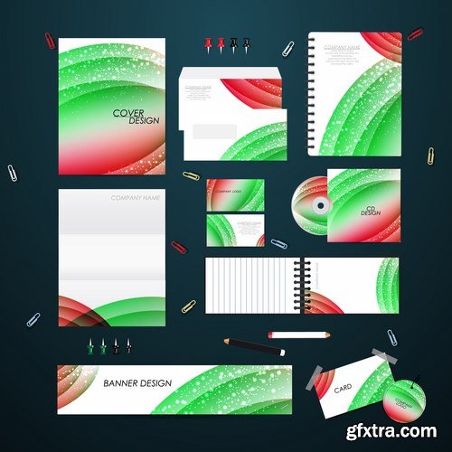 Stationery template design set - 25 EPS