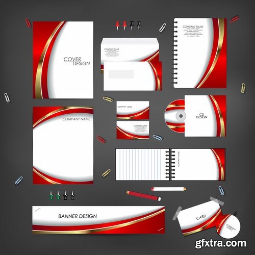 Stationery template design set - 25 EPS