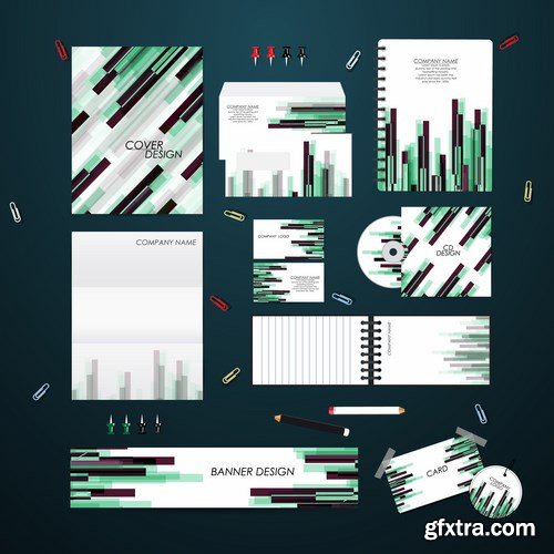 Stationery template design set - 25 EPS