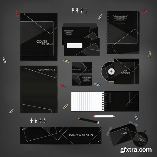 Stationery template design set - 25 EPS