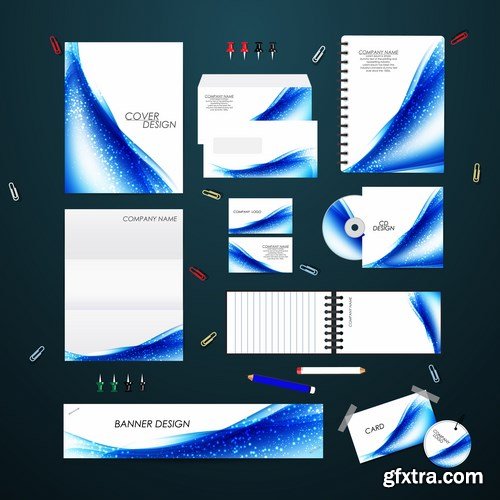 Stationery template design set - 25 EPS
