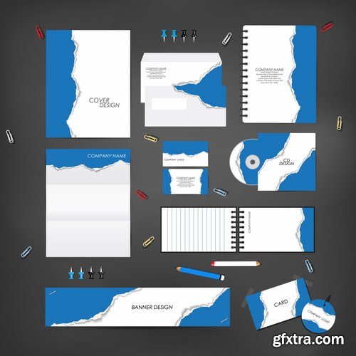 Stationery template design set - 25 EPS