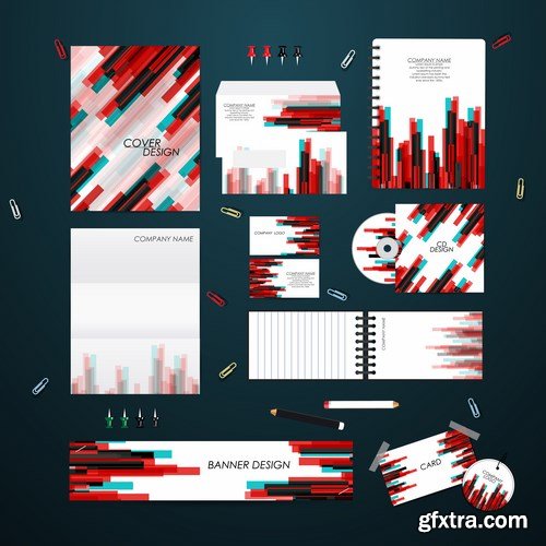 Stationery template design set - 25 EPS