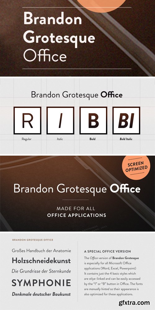 Brandon Grotesque Office Font Family