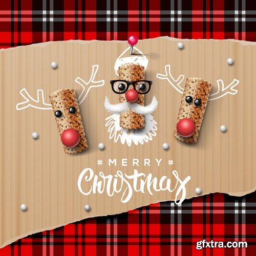 Merry Christmas and New Year 13, - 25xEPS