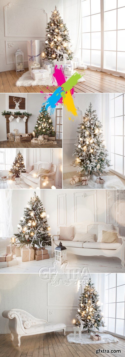 Stock Photo - Christmas Tree in the Living Room