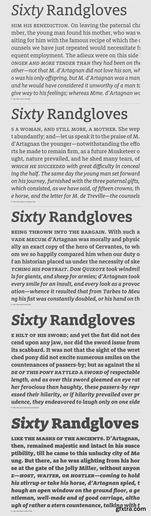 FF Milo Slab Font Family