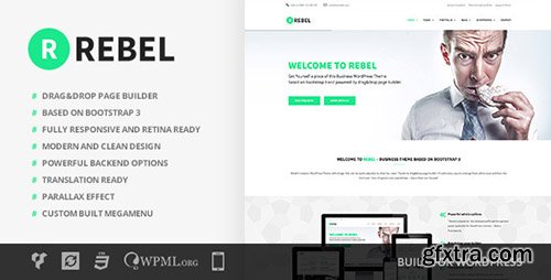 ThemeForest - Rebel v2.0 - WordPress Business Bootstrap Theme - 8933702