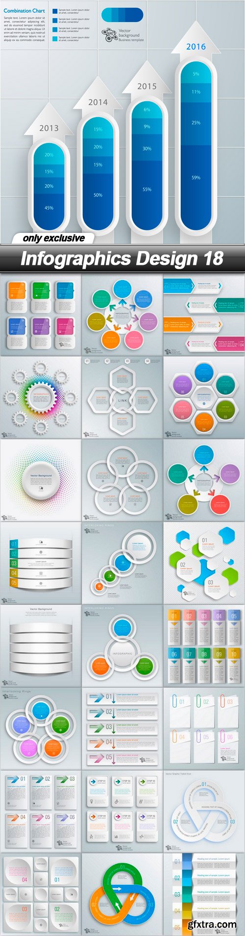 Infographics Design 18 - 25 EPS