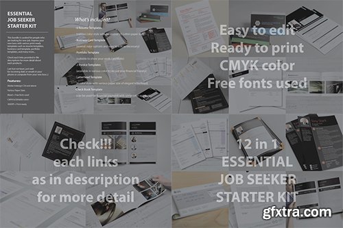 CreativeMarket Essential Job Seeker Starter Kit 478278