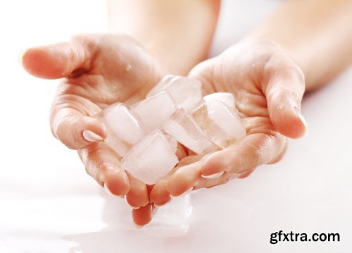 Ice cubes in your hands