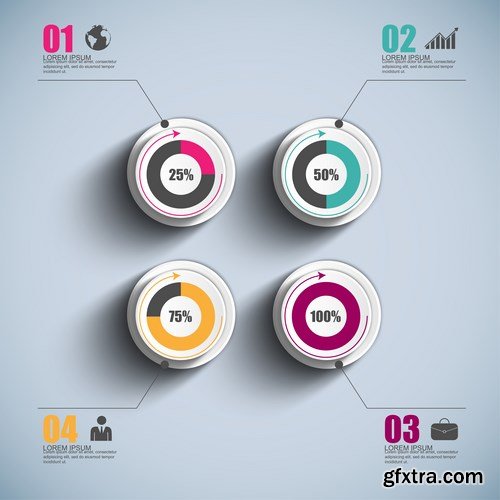 Infographics Design 22 - 25 EPS