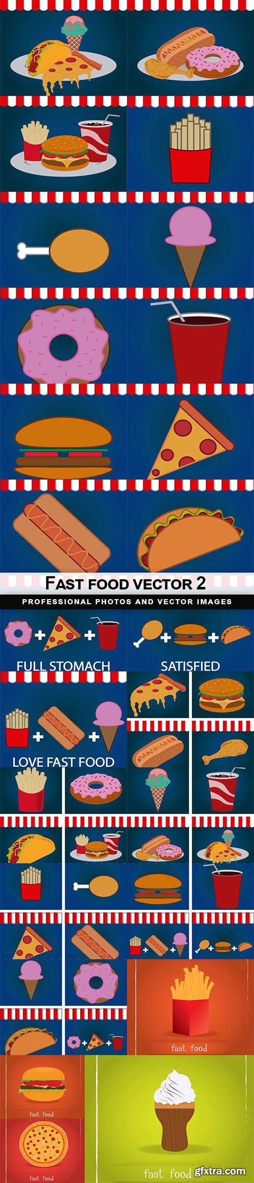 Fast food vector 2