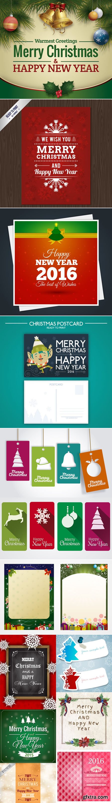 New Year 2016 Cards in Vector [Vol.4]