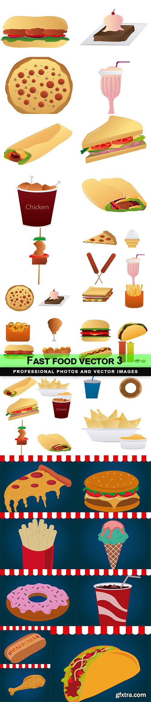 Fast food vector 3
