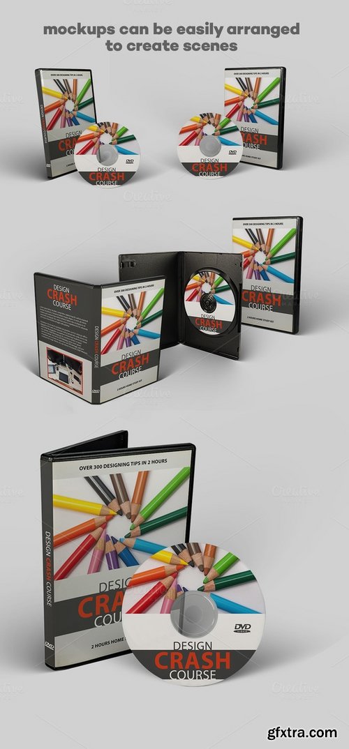 CM - DVD case &amp; Disk - 11 Mockups 483645