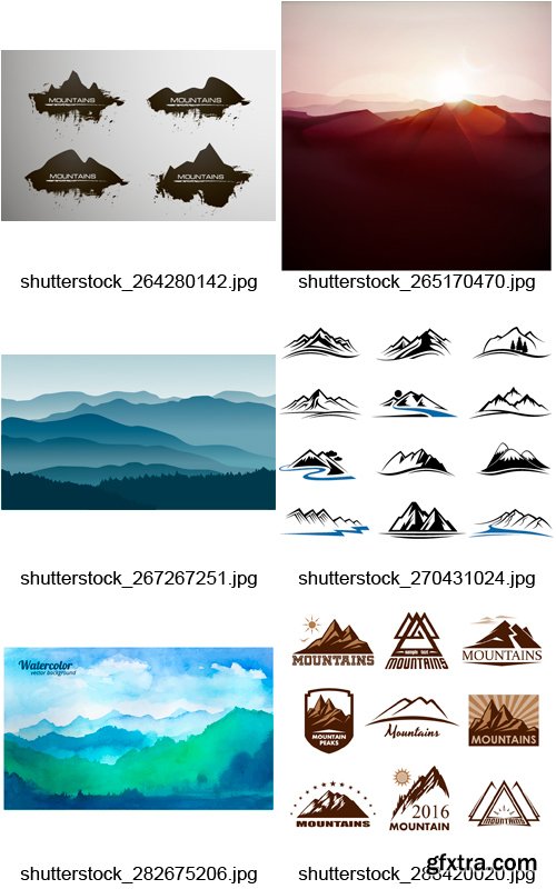 Amazing SS - Mountains, 25xEPS Amazing SS - Mountains, 25xEPS