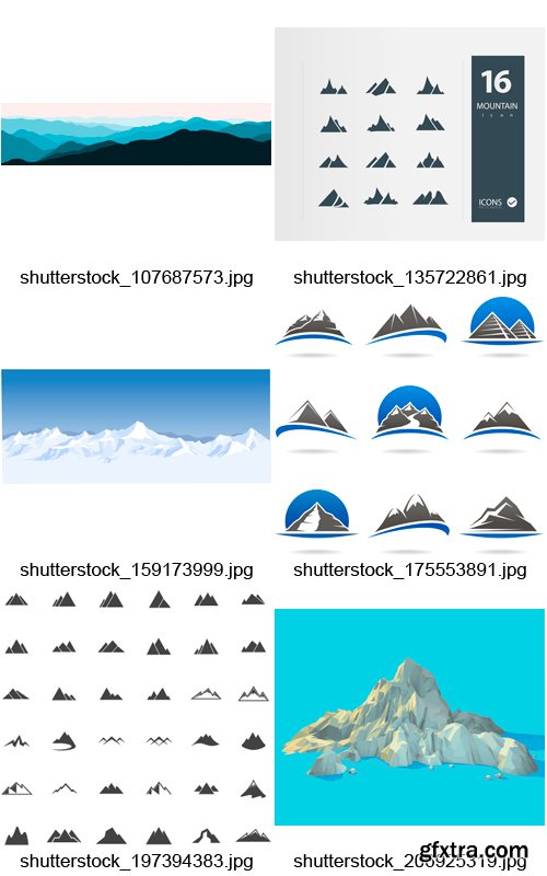 Amazing SS - Mountains, 25xEPS Amazing SS - Mountains, 25xEPS