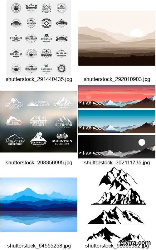 Amazing SS - Mountains, 25xEPS Amazing SS - Mountains, 25xEPS