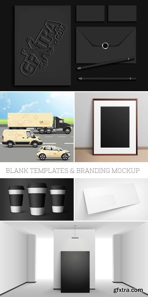 Amazing SS - Blank Templates &amp; Branding Mockup, 25xEPS