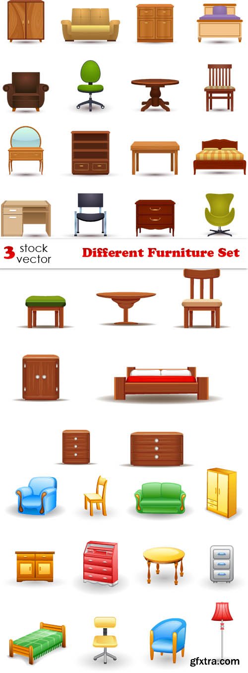 Vectors - Different Furniture Set