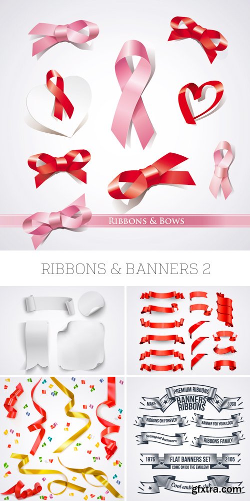 Amazing SS - Ribbons &amp; Banners 2, 25xEPS