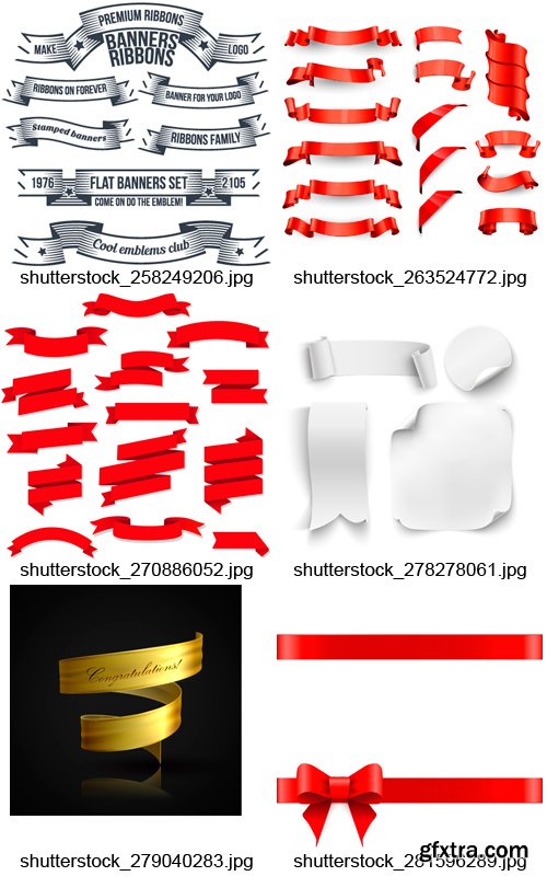 Amazing SS - Ribbons &amp; Banners 2, 25xEPS