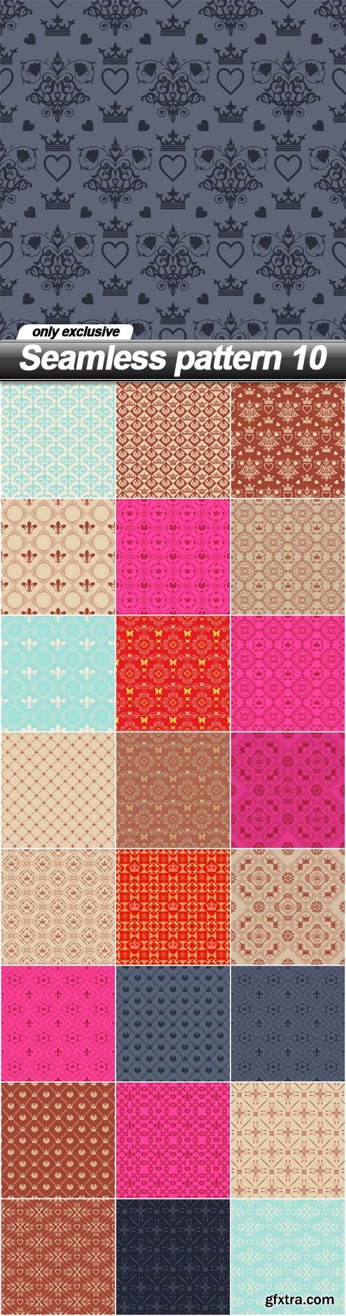 Seamless pattern 10 - 25 EPS