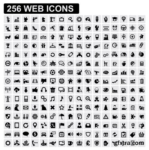 Black Icons Collection - 25xEPS