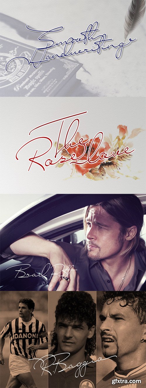 CreativeMarket Smooth Handwriting Typeface Font 249747