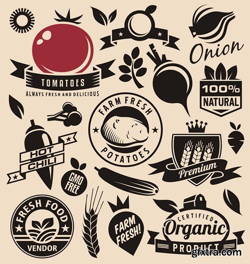 Labels & Badges Vector Series 5 - 15xEPS