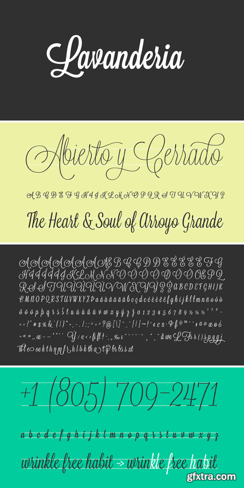 Lavanderia Font Lavanderia Font