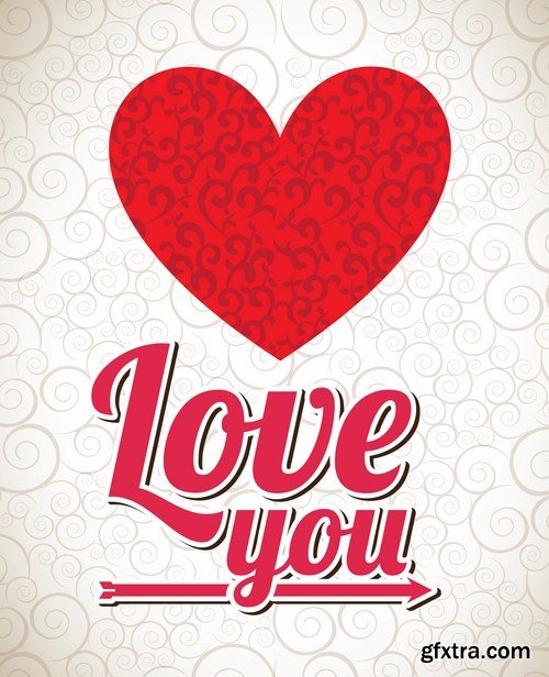 Love card design 3 - 25 EPS