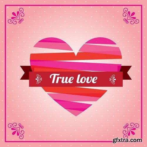 Love card design 3 - 25 EPS