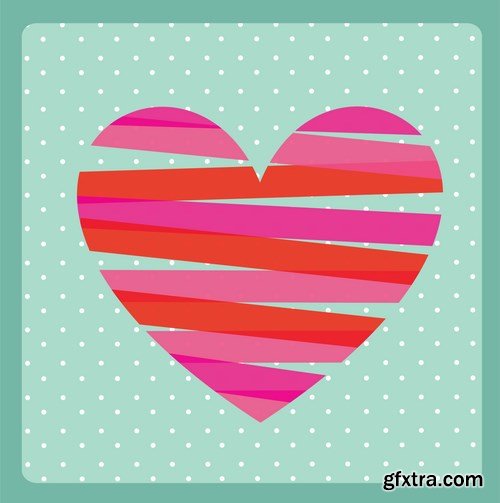 Love card design 3 - 25 EPS