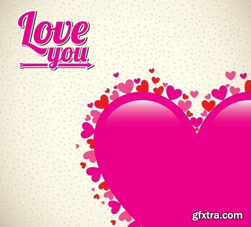 Love card design 3 - 25 EPS