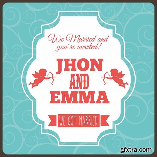 Love card design 3 - 25 EPS