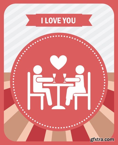 Love card design 5 - 25 EPS